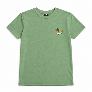 T-shirt vert "welcome to the beach" (S-XXL)