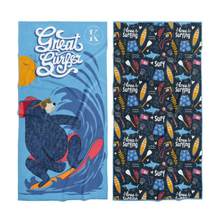 Serviette de Plage Ours Surfeur