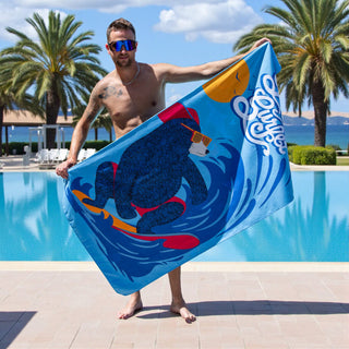 Serviette de Plage Ours Surfeur