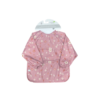 Bavoir imperméable a manche Fleurs (12 Mois - 4 Ans)