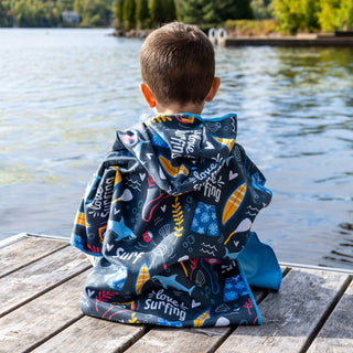 Poncho Ours surfeur