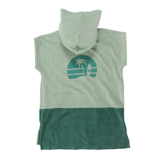 Hooded beach poncho