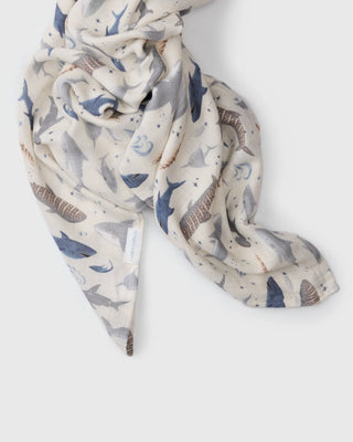 Doudou Mousseline Requins