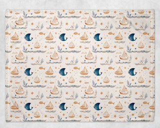 Couverture de minky Voillier