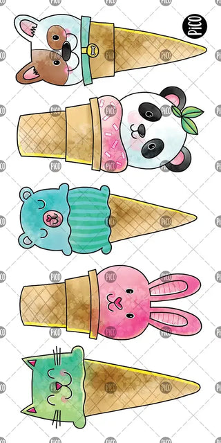 Animal cone tattoos
