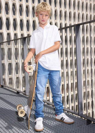 Polo blanc (8-16 Ans)