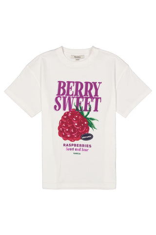 Garcia White 'Berry Sweet' T-Shirt (Ages 8-16)