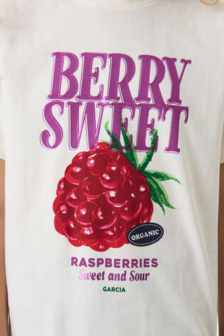 Garcia White 'Berry Sweet' T-Shirt (Ages 8-16)