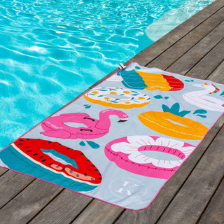 Serviette en microfibre  Piscine en folie