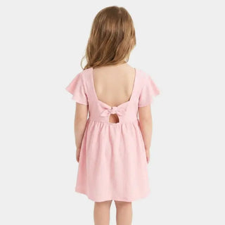 Dress with floral embroidery